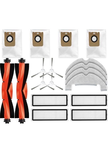 Robot Süpürge Ana Yan Fırça Hepa Filtreli Mop ile uyumlu (Yurt Dışından)