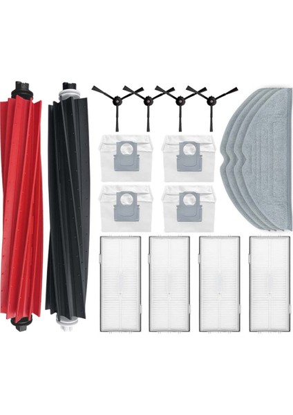 S8 / G20 Ana Yan Fırça ile Uyumlu Hepa Filtre Mop Bezleri Du Bag (Yurt Dışından)