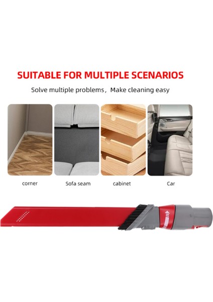 V7 V10 V11 V12 2'si 1 Arada Crevi Temizleme Fırçası Nozul Aracı ile Uyumlu (Yurt Dışından)
