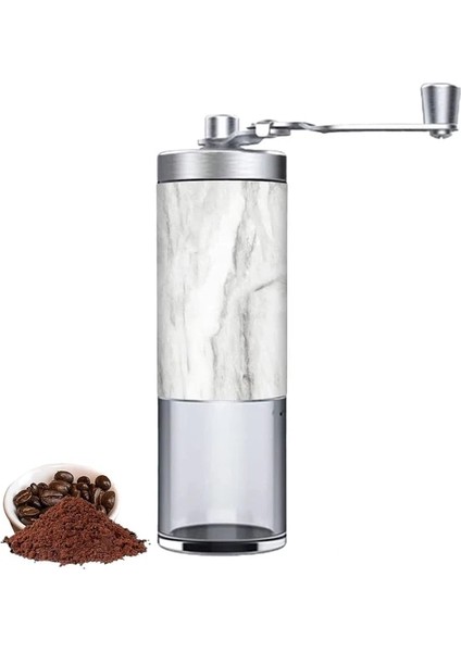 Silver-1 Fheal Manuel Kahve Değirmeni El Ayarlanabilir Çelik Çekirdek Çapak Mutfak Için Taşınabilir Espresso El Krank Değirmeni Aracı Cafe Aksesuarları (Yurt Dışından)