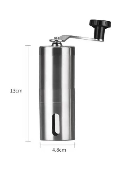 13 cm Mini Çelik Alet Fasulye Öğütücüler Öğütücü Paslanmaz Kahve Aksesuarları Manuel Değirmen Mutfak El Yapımı Köpürtücü El Kahve Kahve (Yurt Dışından)