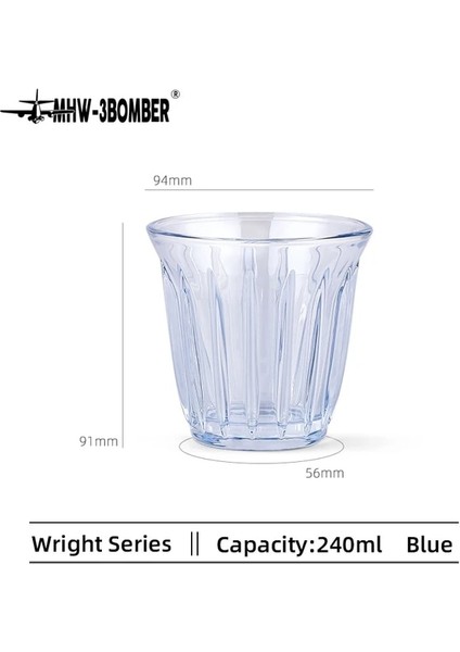 1 Adet Mavi 240 ml Mhw-3bomber 240 ml Sanat Latte Kahve Fincanları Narin Şarap Kupaları Anti-Haşlanma Cam Espresso Fincanı Cappuccino Chic Ev Aksesuarları (Yurt Dışından) fiyatları