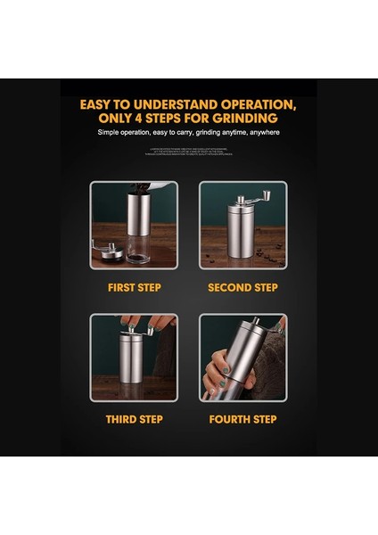 Ahşap Tahıl Kahve Değirmeni Manuel Taşınabilir Ahşap Tahıl Kahve Çekirdeği Öğütücü Paslanmaz Çelik Krank Mutfak Aracı Öğütücüler Kahve Aksesuarları (Yurt Dışından) indirimleri