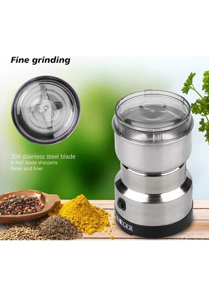 Ab Standardı Kahve Kahve Tahıllar Mutfak Baharat Öğütücü Fasulye Araçları Kuruyemiş Öğütücü Çok Fonksiyonlu Elektrikli Makine Tahıllar Accessori Elektrikli (Yurt Dışından) modelleri