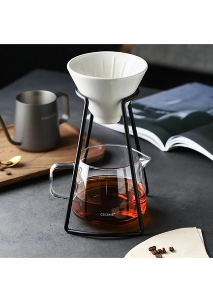 Braket A Kahve Seti Üzerine Dökün Seramik Kahve Filtresi 02 V60 Braket Seramik Filtreler Damlatıcı Standı Süzücü Dükkanı Fincan Paylaşım Potu (Yurt Dışından) fiyatları