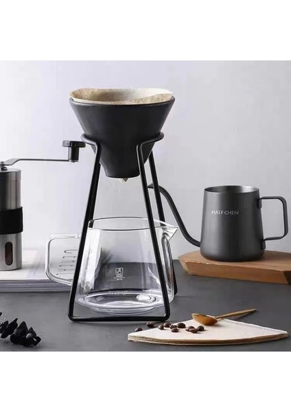 Braket A Kahve Seti Üzerine Dökün Seramik Kahve Filtresi 02 V60 Braket Seramik Filtreler Damlatıcı Standı Süzücü Dükkanı Fincan Paylaşım Potu (Yurt Dışından) modelleri