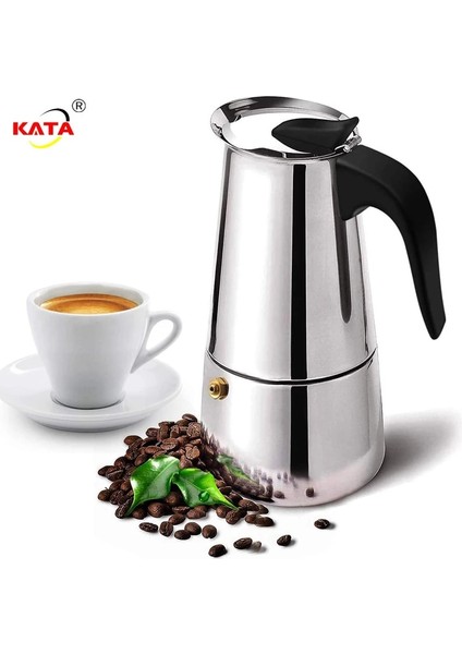 100 ml Paslanmaz Çelik Moka Cezve Espresso Percolator Taşınabilir Kahve Makinesi Pot Percolator Içecek Aracı Cafetiere Latte Soba (Yurt Dışından) fiyatları