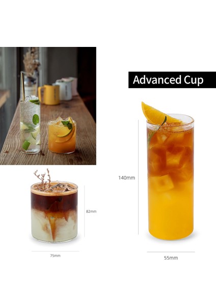 260 ml Kısa Mhw-3bomber Buzlu Kahve Fincanları Moda Ins Tarzı Espresso Cam Kupalar Uzun Içme Bardakları Ev Mutfak Su Bardakları Bulaşık Makinesinde Yıkanabilir (Yurt Dışından)