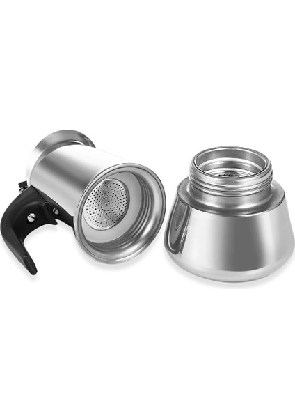 450 ml Paslanmaz Çelik Moka Cezve Soba Espresso Makinesi Moka Latte Filtre Süzgeç Araçları Cafetiere Mocha Kahve Makinesi Pot (Yurt Dışından) indirimleri