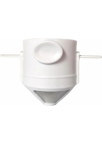 Beyaz Taşınabilir Kahve Filtresi Yeniden Kullanılabilir Huni Çay Demlik Paslanmaz Çelik Minie Damlatıcı Kahve Damlatıcı Ev Ofis Seyahat Için (Yurt Dışından)