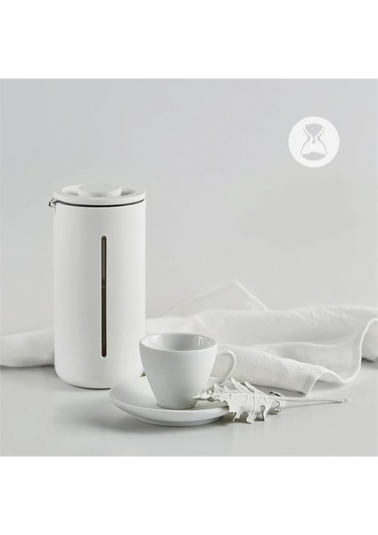 Beyaz 450 ml Taşınabilir Cezve Pot Küçük U Fransız Basın Kahve Ince Versiyon Makinesi Mutfak Ev Seyahat Ofis Kahve Kupa Pot (Yurt Dışından) indirimleri