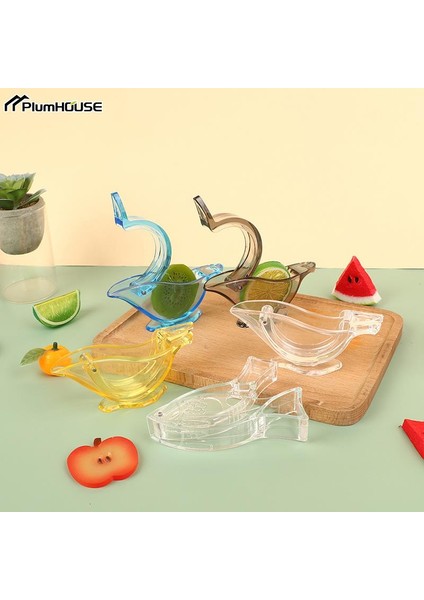 Bir Limon Sıkacağı Makinesi Kuş Mutfak Aracı Basın Meyve Mini Manuel Sıkacağı Kuş Şekli Şeffaf Taşınabilir Portakal Narenciye Sıkacağı (Yurt Dışından) modelleri