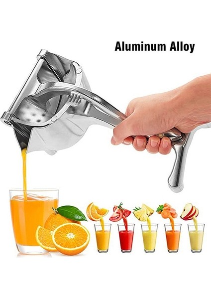 B Tipi Çok Fonksiyonlu Manuel Meyve Suyu Sıkacağı Alüminyum Alaşımlı El Basınçlı Portakal Sıkacağı Nar Limon Sıkacağı Mutfak Aksesuarları (Yurt Dışından)