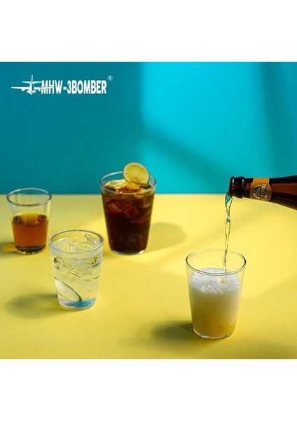 300ML Mhw-3bomber Cıcada Cam 180ML 240ML 300ML 360ML Bardak Yaz Içecek Kahve Kupa Çay Bardağı Latte Espresso Cappucciono (Yurt Dışından) fırsatları