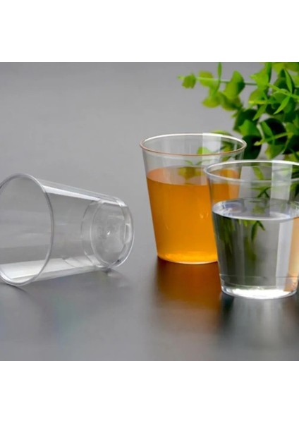 Temizle 20 Adet 20/60/100 Adet Mini Şeffaf Plastik Tek Kullanımlık Parti Shot Bardakları Jöle Bardak Kadehi Plastik Bardaklar Doğum Günü Mutfak Aksesuarları (Yurt Dışından) fırsatları