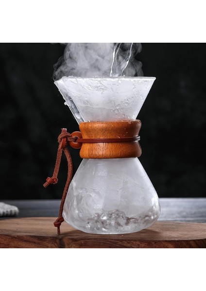 400ML Kahve Makinesi Üzerine Dökün 400/600/800/1000ML Yeniden Kullanılabilir Paslanmaz Çelik Filtre Kahve Damlatıcı, Haşlanma Önleyici Ahşap Saplı (Yurt Dışından) indirimleri