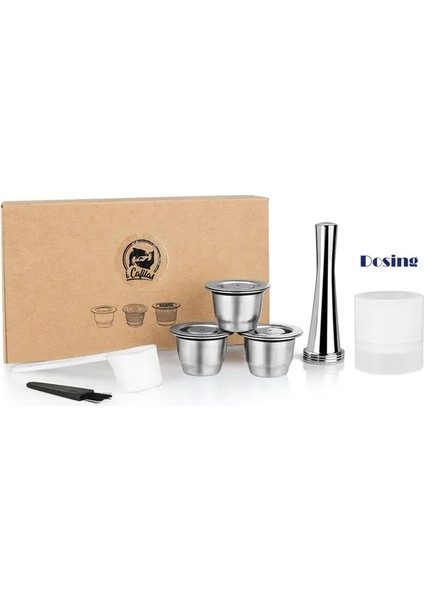 Nesprecofsso Yeniden Kullanılabilir Kahve Kapsülü Için NESPRESSO3TD Icafilas Dolce Gusto Için Cafissimo Için Paslanmaz Çelik Doldurulabilir Filtreler (Yurt Dışından)