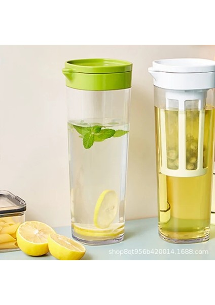 Stil 4 1.1l Soğuk Demlemek Buzlu Kahve Makinesi Çay Su Isıtıcısı Filtresi Soğuk Demleme Makinesi Kaymaz Silikon Saplı Seyahat Limonata Filtre Şişesi (Yurt Dışından)