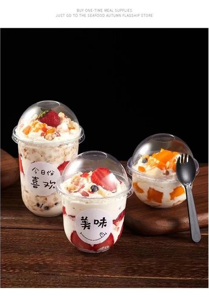 250 ml Kapaksız 50 Adet 50 Adet 250/360/500 ml Mus Süt Tek Kullanımlık Kek Kapaklı Bardak Şeffaf Puding Jöle Tatlı Yoğurt Plastik Bardaklar Parti Şekerleri Için (Yurt Dışından)
