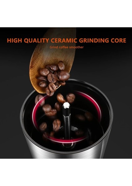 6 Vitesli Kahve Değirmeni Ev Taşınabilir Manuel Kahve Değirmeni El Kahve Değirmeni Seramik Çapaklar ile 6/8 Ayarlanabilir Ayarlar Taşınabilir El Krank Araçları (Yurt Dışından) modelleri