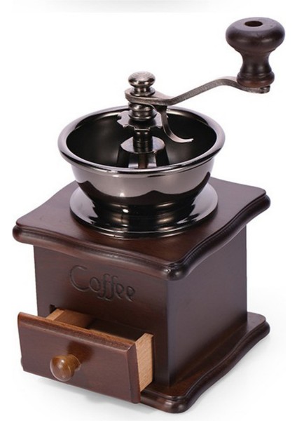 Koyu A2 Kahve Çekirdeği Öğütücü Kahve Makinesi Değirmeni Manuel El Krank Ahşap Fasulye Öğütme Antika Kahve Değirmeni (Yurt Dışından) fırsatları