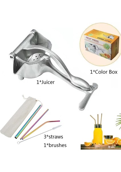 Tip E 2 Takım/3 Takım/6 Takım Manuel Meyve Suyu Sıkacağı Alüminyum Alaşımlı El Basınçlı Portakal Sıkacağı Nar Limon Sıkacağı Mutfak Aksesuarları (Yurt Dışından)