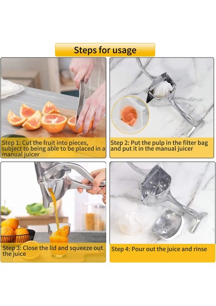 Tip E 2 Takım/3 Takım/6 Takım Manuel Meyve Suyu Sıkacağı Alüminyum Alaşımlı El Basınçlı Portakal Sıkacağı Nar Limon Sıkacağı Mutfak Aksesuarları (Yurt Dışından) modelleri