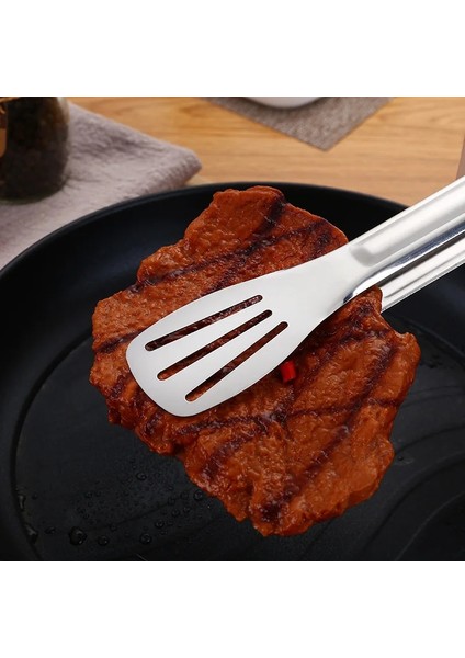 Altın-12 Inç Paslanmaz Çelik Mutfak Maşası Isıya Dayanıklı Hollow-Out Barbekü Maşası Yemek Maşası Mutfak Gereçleri Barbekü Araçları Aksesuarları (Yurt Dışından) modelleri