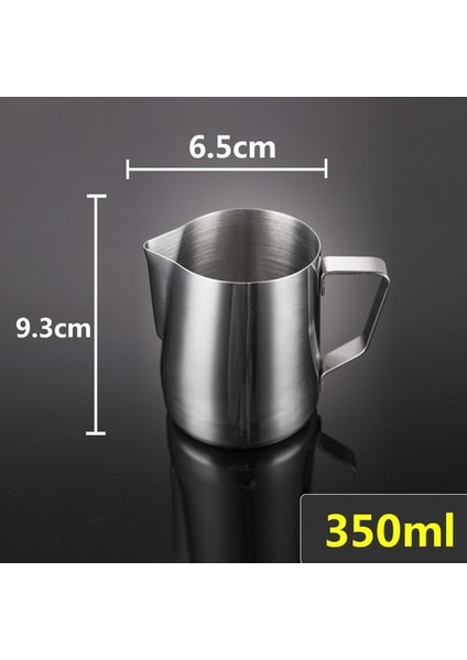 350 ml Ölçeksiz 350/600/1000 ml Paslanmaz Çelik Dıy Kahve Takım Potu Süt Köpüğü Zanaat Sürahi Fincan Kahve Aşındırma Silindir Süt Köpüğü Fincan Cezve (Yurt Dışından)