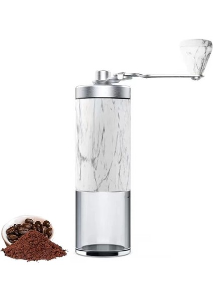 Silver-2 Fheal Manuel Kahve Değirmeni El Ayarlanabilir Çelik Çekirdek Çapak Mutfak Için Taşınabilir Espresso El Krank Değirmeni Aracı Cafe Aksesuarları (Yurt Dışından)