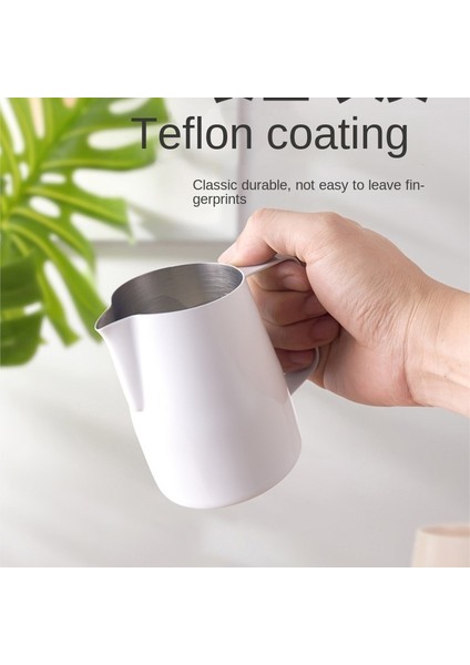 Kırmızı Köpürtme Fincan Krem Makinesi Barista Zanaat Espresso Latte Sanat Süt Köpüğü Sürahi Araçları 420 ml Paslanmaz Çelik Kahve Sürahi Cafe (Yurt Dışından)