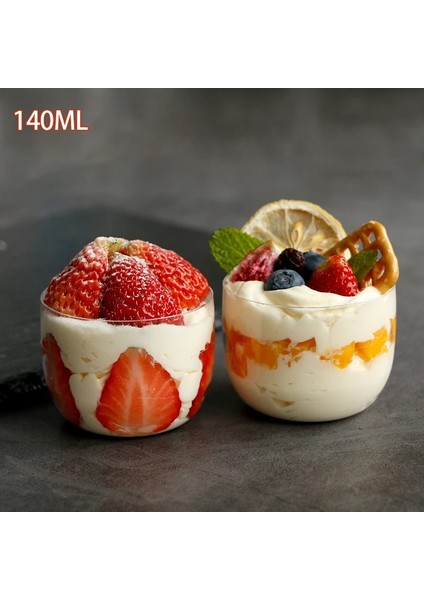 30 Adet 30 Adet 30 Adet Tatlı Bardak Plastik Mousse Puding Dondurma Fincan Tek Kullanımlık Gıda Depolama Festivali Parti Verilen Parti Plastik Bardaklar (Yurt Dışından)
