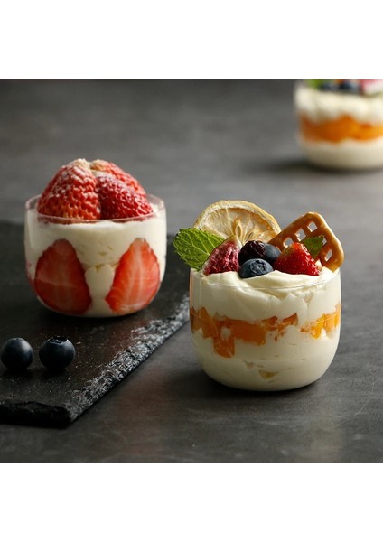 30 Adet 30 Adet 30 Adet Tatlı Bardak Plastik Mousse Puding Dondurma Fincan Tek Kullanımlık Gıda Depolama Festivali Parti Verilen Parti Plastik Bardaklar (Yurt Dışından)