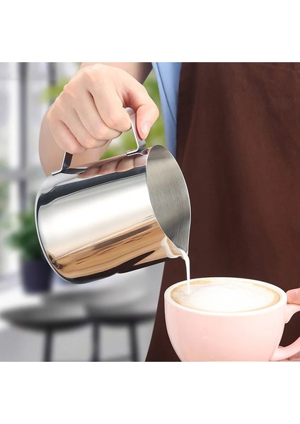 150 ml Paslanmaz Çelik Köpük Bardak Süt Sırlı Pot Espresso Barista Latte Cappuccino Krem Sırlı Pot Çiçek Çizim Iğnesi (Yurt Dışından) indirimleri