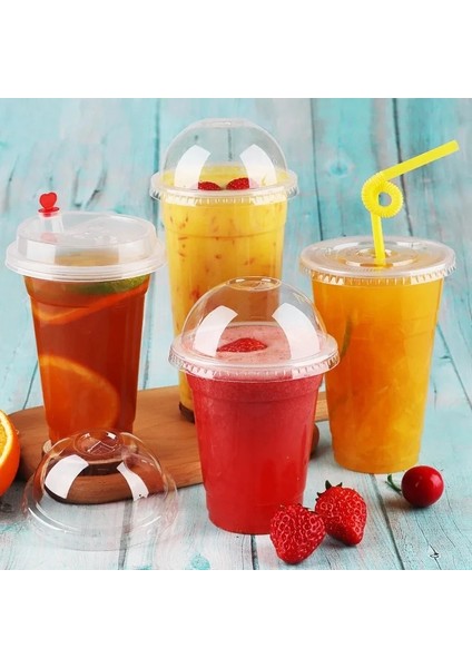 500ML 100 Adet 100 Adet/paket Tek Kullanımlık Plastik Süt Çay Fincanları Içecek Meyve Suyu Bardakları Paket Servisi Olan Restoran Içme Paketi Özelleştirilmiş (Yurt Dışından)