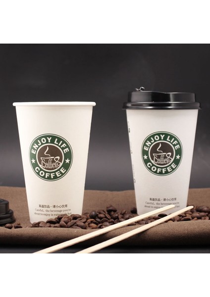 Beyaz Kapak 100 Adet 100 Adet 100 Adet/paket Kahve Fincanı Beyaz Kağıt Tek Kullanımlık Kahve Fincanları Süt Çay Bardağı Ev Ofis Içme Aksesuarları Parti Malzemeleri (Yurt Dışından)