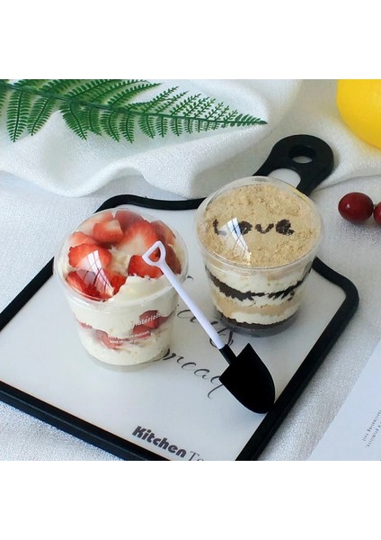 Bir 50 Adet/paket 200 ml Köpük Fincan Tatlı Puding Tek Kullanımlık Plastik Kek Fincan Tatlı Paketi Pişirme Malzemeleri (Yurt Dışından)