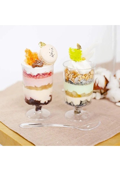 E 30 Adet 30 Adet Tek Kullanımlık Tatlı Bardak Plastik Meze Kaseler Shot Bardakları Catering Parti Tiramisu Doğum Günü Düğün Dondurma Fincan (Yurt Dışından) indirimleri