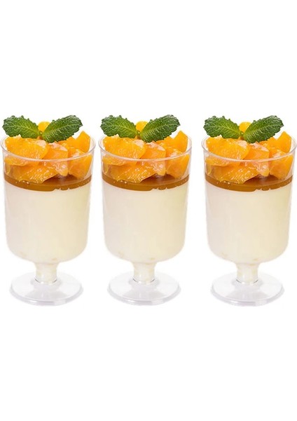 10 Adet Mini Tek Kullanımlık Bardak Mus Fincan Puding Fincan Jöle Fincan Kek Tatlı Cam Tatlı Dükkanı Gıda Mutfak Konteyner Bardak (Yurt Dışından)