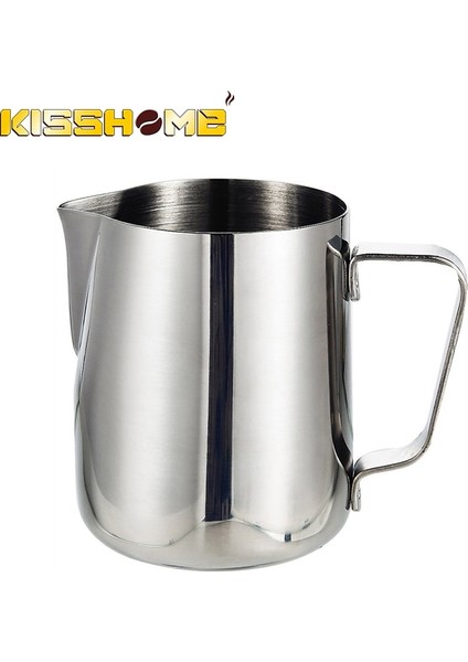 100ML 100ML/150ML/200ML/350ML/600ML Espresso Süt Sürahisi Köpürtme Sürahi 304 Paslanmaz Çelik El Sanatları Kahve Latte Sürahi Barista Için (Yurt Dışından)