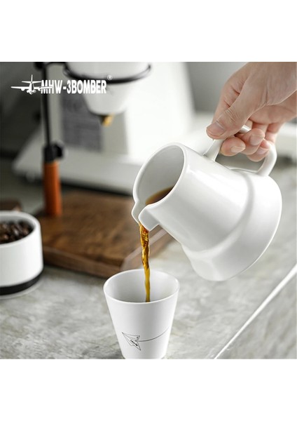 Paylaşım Potu 380 ml Seramik Kahve Paylaşımı Pot V60 Kahve Demlemek Kahve Damlatıcı Filtre Bira Fincan El Yapımı Kahve Makinesi Buz Damla Su Isıtıcısı (Yurt Dışından)