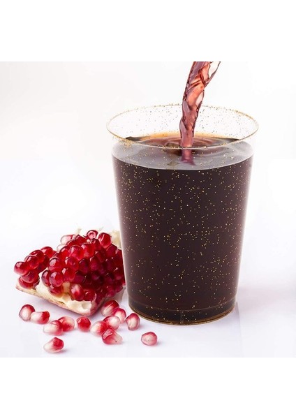 Altın Parıltılı 25 Adet 75 Paket 12 Oz Altın Plastik Bardaklar - Zarif Düğünler, Güzel Kutlamalar Için Premium Altın Çerçeveli Plastik Tek Kullanımlık Bardaklar Bardaklar (Yurt Dışından)