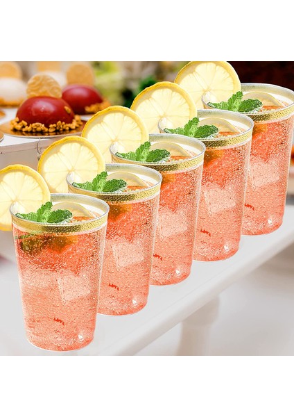Altın Parıltılı 25 Adet 75 Paket 12 Oz Altın Plastik Bardaklar - Zarif Düğünler, Güzel Kutlamalar Için Premium Altın Çerçeveli Plastik Tek Kullanımlık Bardaklar Bardaklar (Yurt Dışından) indirimleri