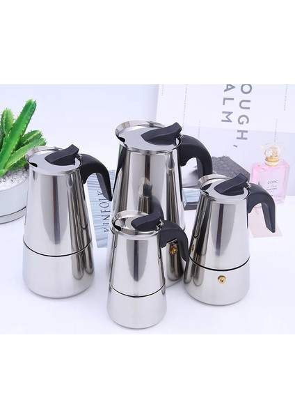 B-300 ml Sıcak Satış 450 ML/600 ml Espresso Makinesi Moka Pot 304 Paslanmaz Çelik Latte Percolator Ofis Aile Partisi Sekizgen Kahve Sürahisi (Yurt Dışından) modelleri