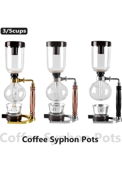 5 Bardak 3/5 Bardak Sifon Tencere Yüksek Kaliteli Kahve Su Isıtıcısı Pot Seti Filtre Sifon Kahve Makinesi Çay Sifon Isıya Dayanıklı Ev Pot (Yurt Dışından) fiyatları