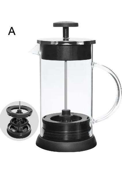 Açık Sarı Fransız Basın Kahve/çay Brewer Cezve Kahve Makinesi Su Isıtıcısı 1000 ml Paslanmaz Çelik Cam Termos Barista Araçları Kahve Sürahi (Yurt Dışından)