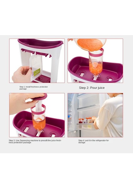 Kaşık 1 Adet Sıkıştırılmış Gıda Istasyonu Ev Yapımı Bebek Maması Dağıtıcı Çanta Gıda Makinesi Seti Depolama Paketleme Makinesi Meyve Suyu Püresi Paketi Besleme Torbaları (Yurt Dışından) indirimleri