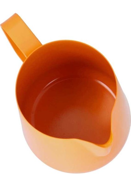 Turuncu 400 ml 600 ml Paslanmaz Çelik Süt Kahve Kavanoz Köpürtme Sürahi Süt Kahve Köpürtme Sürahisi Mutfak Kahve Malzemeleri Için Sivri Borulu (Yurt Dışından)