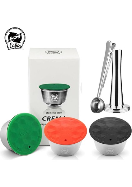 Nesprecofsso Yeniden Kullanılabilir Kahve Kapsülü Için Nespresso2 Icafilas Dolce Gusto Için Cafissimo Için Paslanmaz Çelik Doldurulabilir Filtreler (Yurt Dışından)