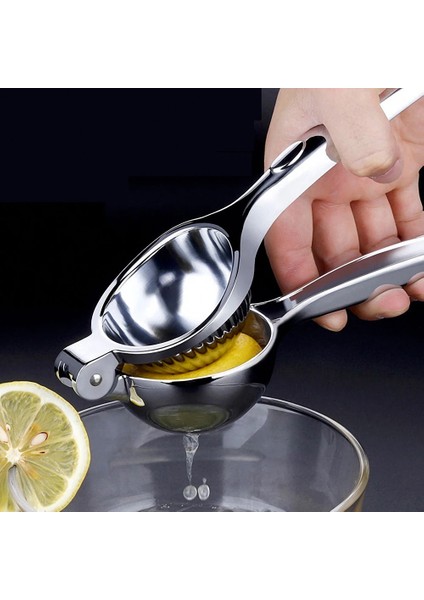 Standart L Gümüş Ev Meyve Limon Manuel Sıkacağı Narenciye Portakal El Sıkacağı Pres Makinesi Paslanmaz Çelik Dayanıklı Mutfak Aracı (Yurt Dışından) fırsatları